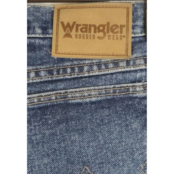 Wrangler Rugged Wear Mens (56 x 30) Big & Tall Blue Jeans Flat Front Medium Wash - Picture 8 of 10